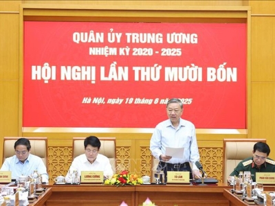 Tổng Bí thư Tô Lâm chủ trì Hội nghị Quân ủy Trung ương lần thứ 14